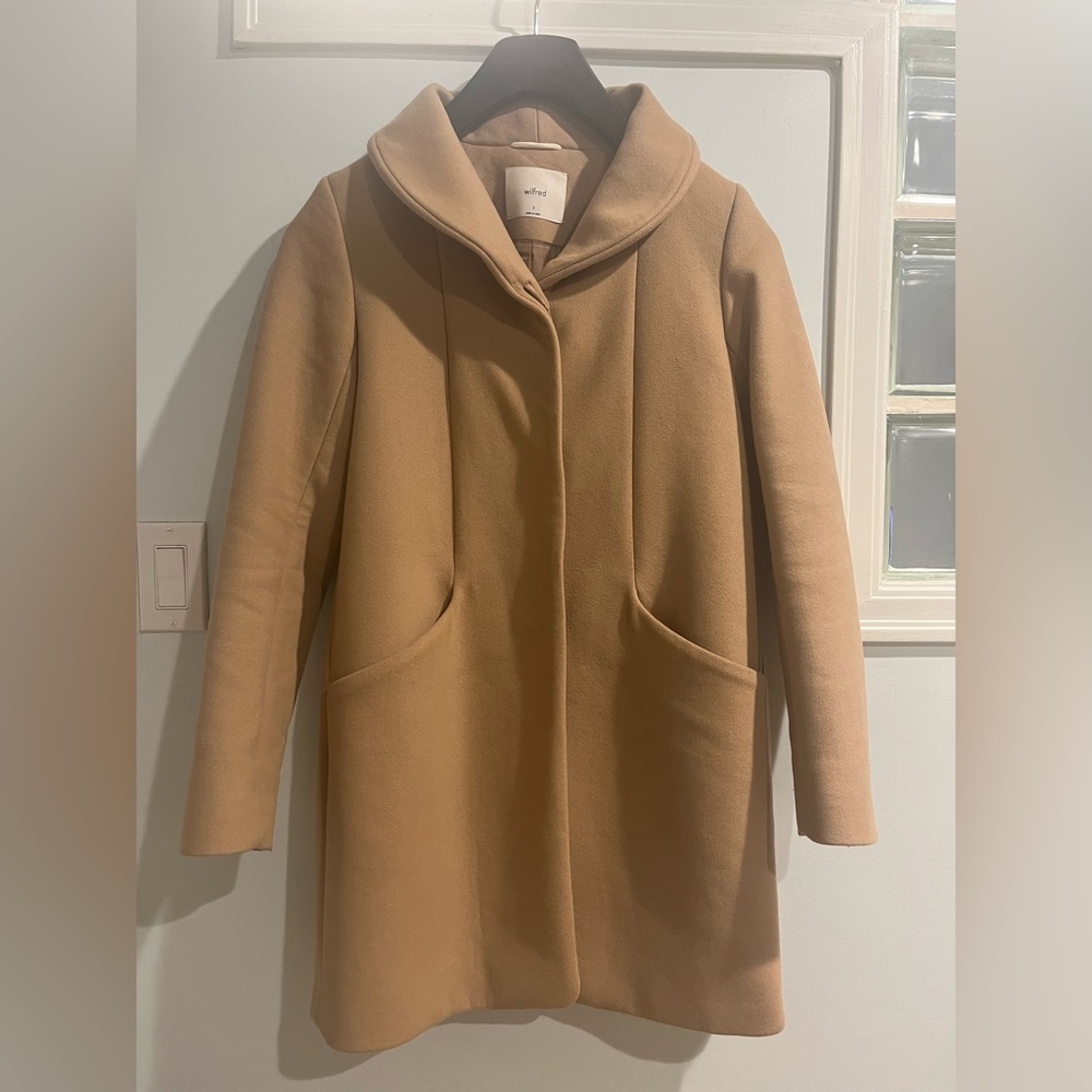 The cocoon coat Wilfred wool and cashmere coat